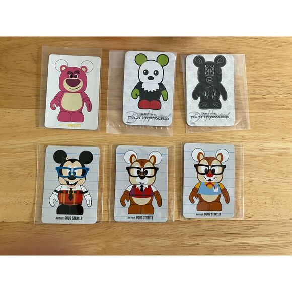 Disney Vinylmation Lot of 6 Cards & 2 Cupcake Hat Accessories - Picture 3 of 3